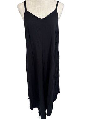 Royalty New York Navy Spaghetti Strap V-Neck Wide Leg Romper L